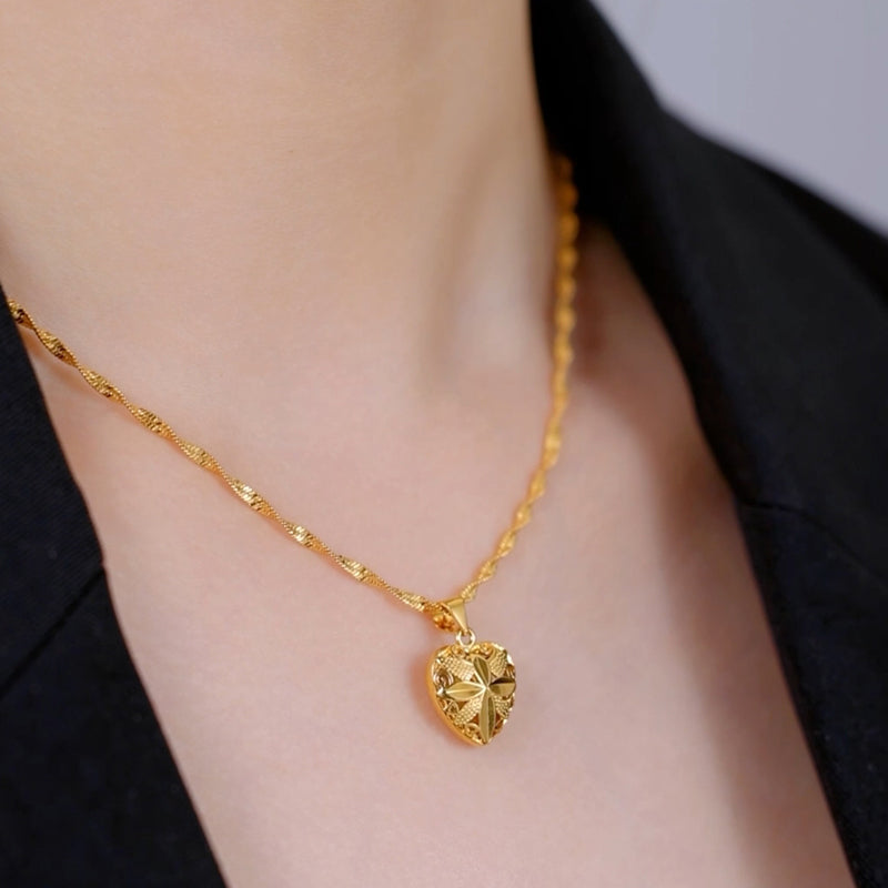 Love Gold Plated Necklace