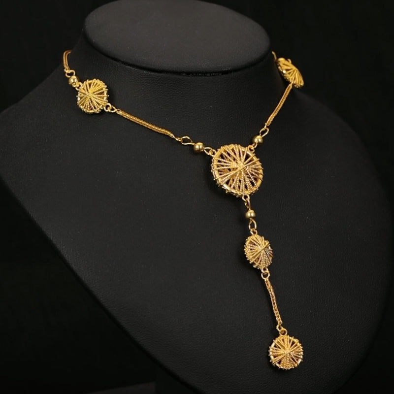 Gold-plated luxury necklace