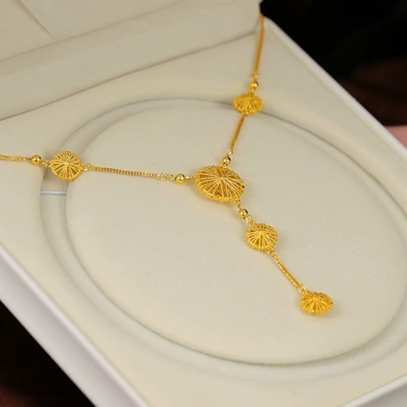Gold-plated luxury necklace
