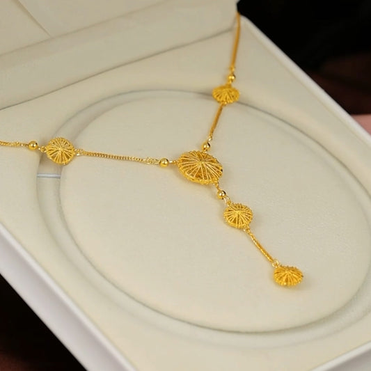 Gold-plated luxury necklace