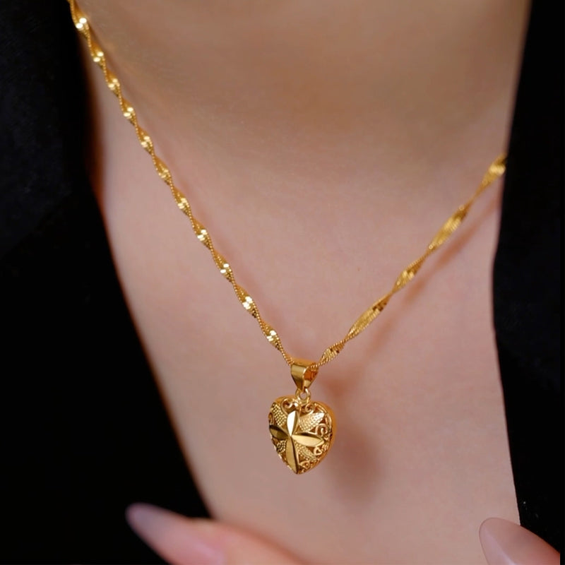 Love Gold Plated Necklace