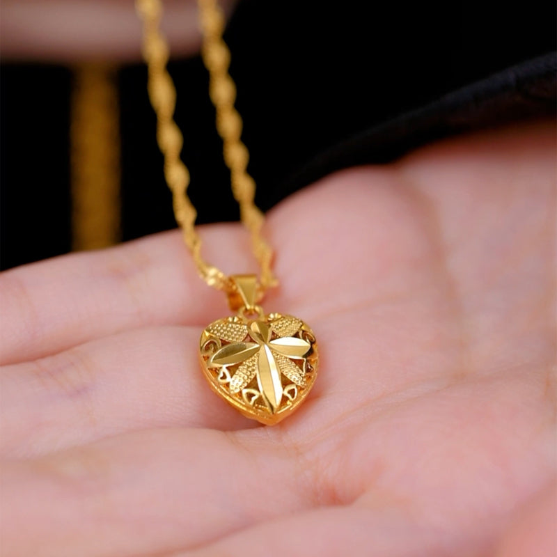 Love Gold Plated Necklace