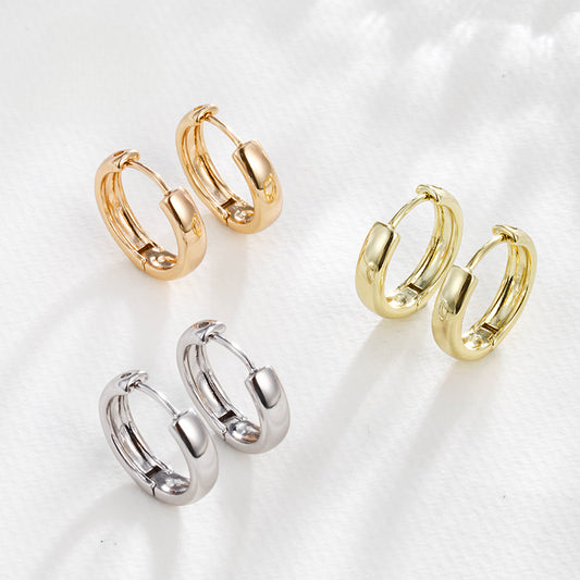 Three color combination of light luxury earrings